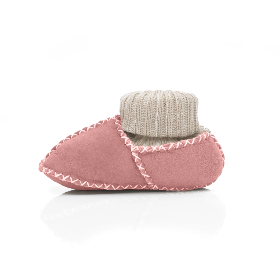 kindsgard Babylammfell Schuhe stovly rosa