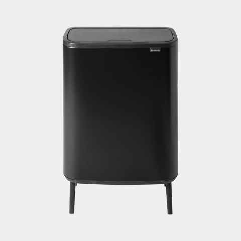 Bo Touch Bin Hi, met 2 binnenemmers, 2 x 30 liter - Matt Black
