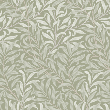 Vliesbehang William Morris at Home Willow Bough Saliegroen (dessin 124248)