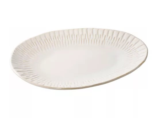 Figueira plat 30x20x4cm blanc.