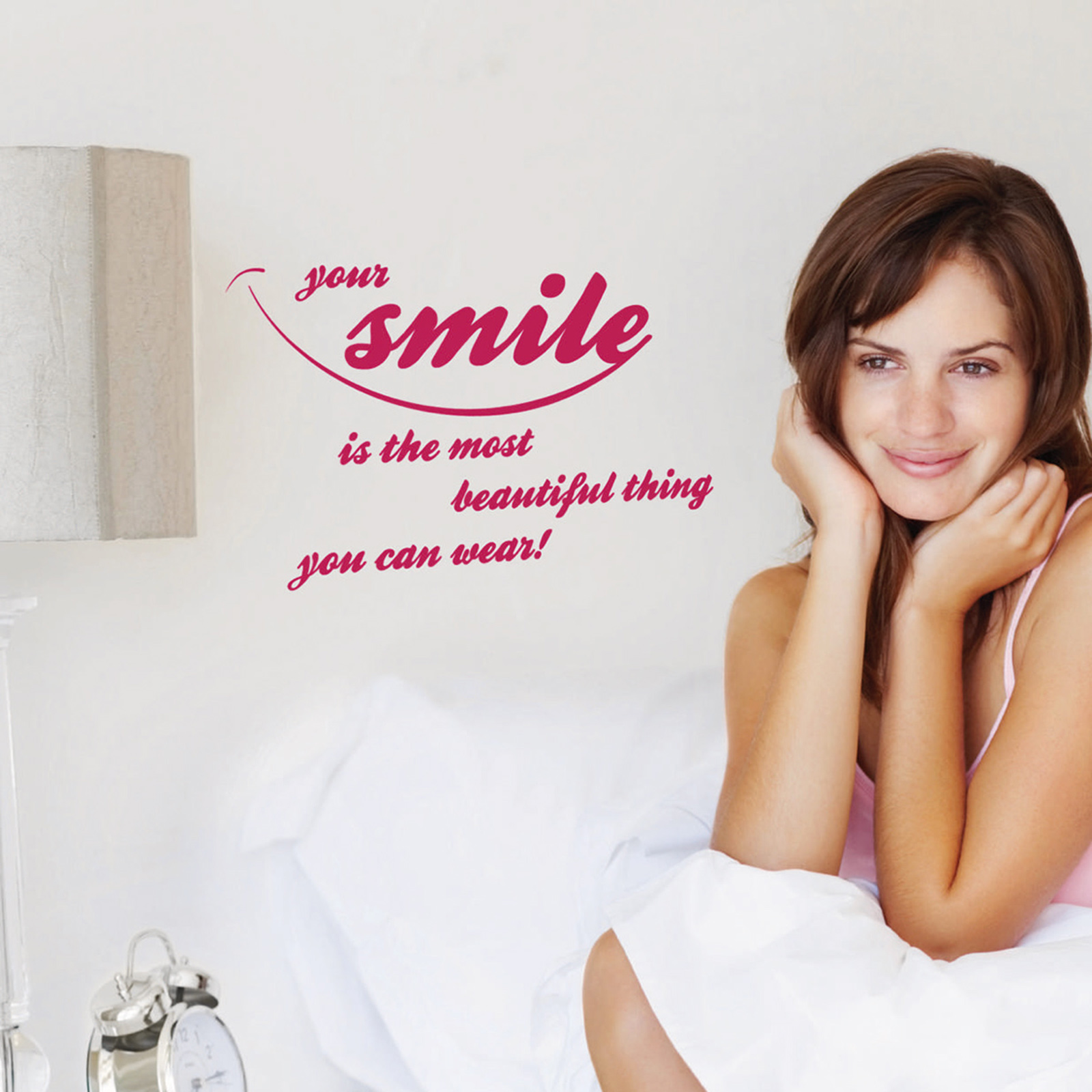 Wandtattoo YOUR SMILE - 14 x 70 cm