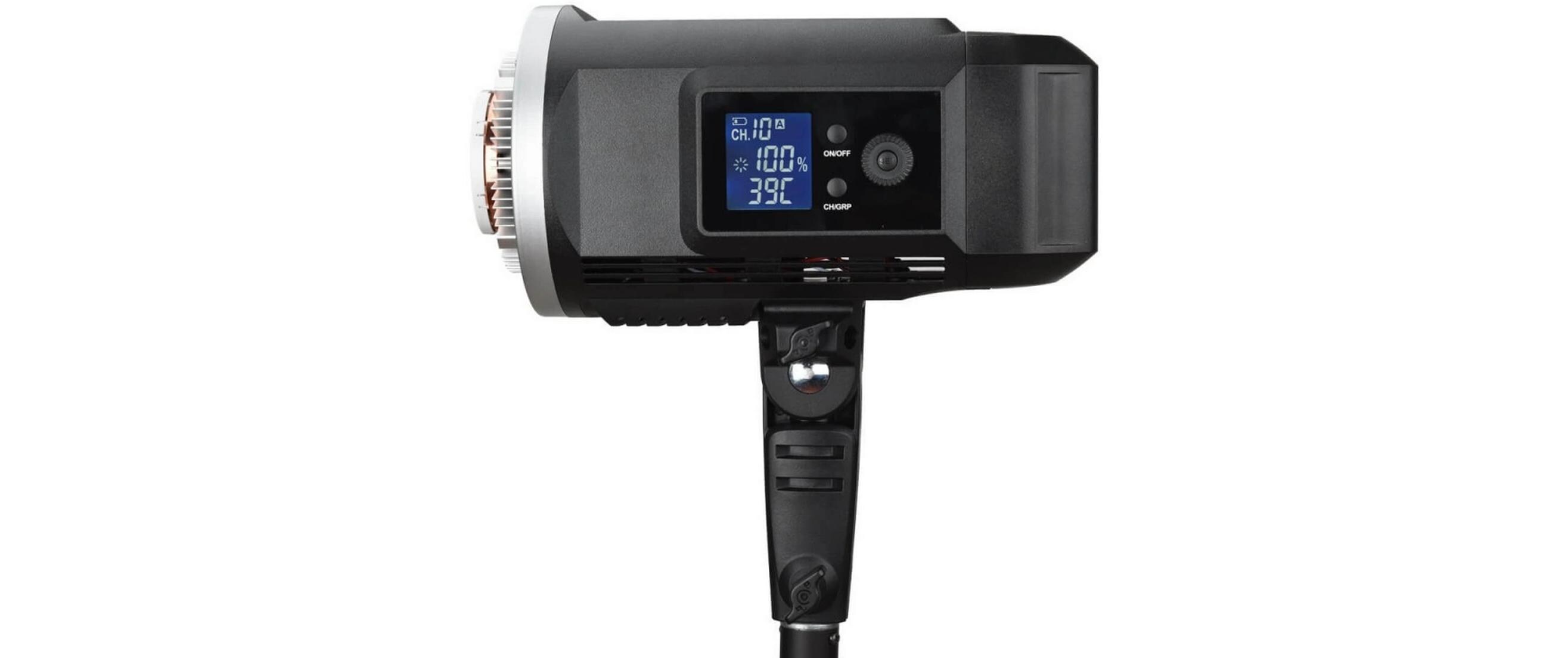 Videoleuchte SLB-60W mit Powerpack LED<br>60W LED-Studiolampe, 5600K, dimmbar, akkubetrieben