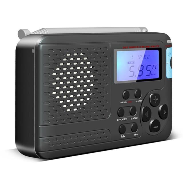 SY-7700 Retro AM/FM/SW/TV Fuldbåndsradio LCD-skærmradio