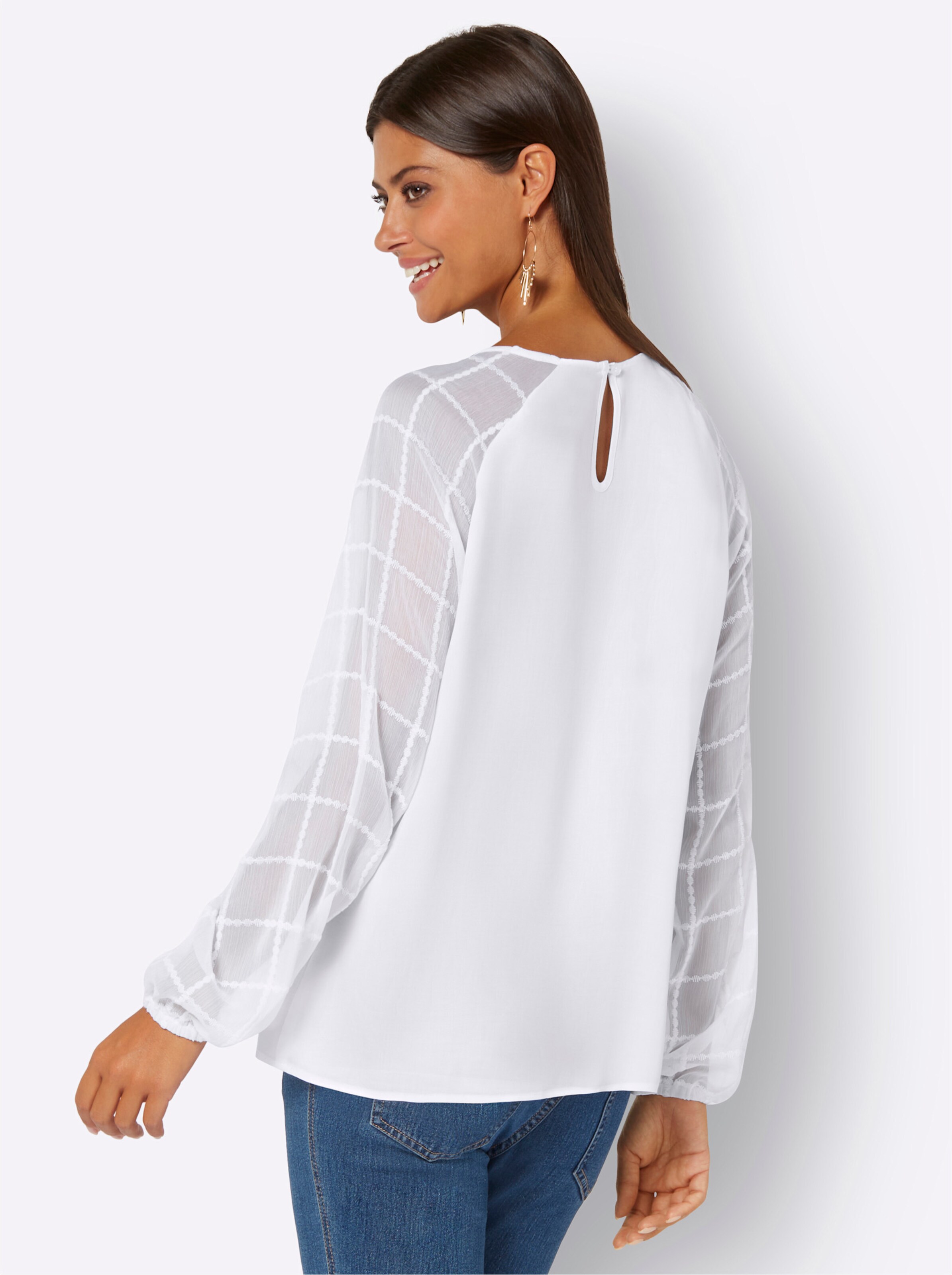 Bluse in weiß