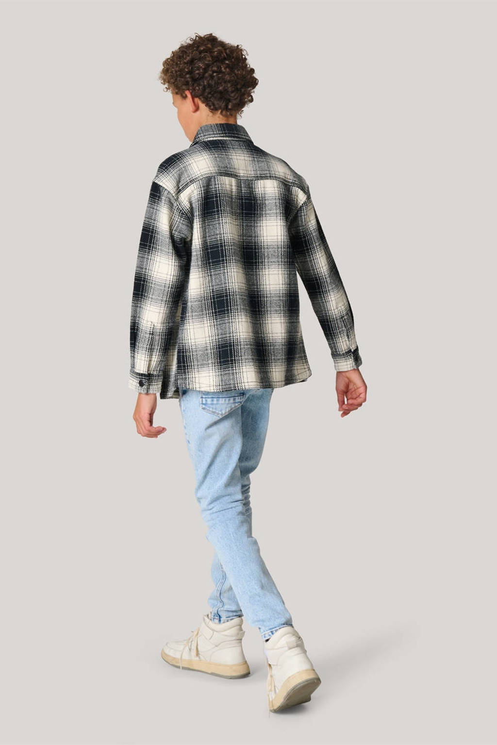 Shoeby overshirt zwart/offwhite
