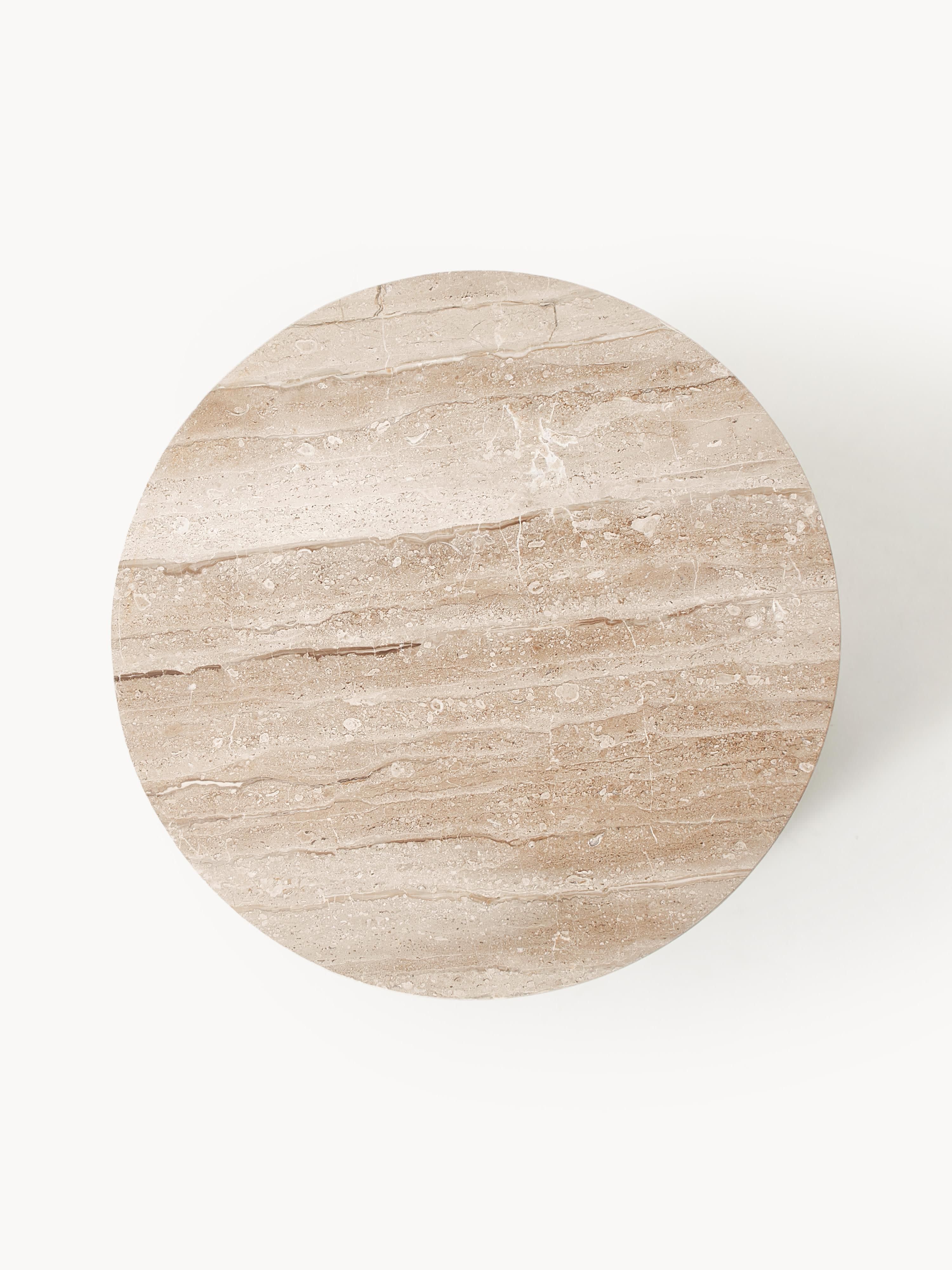 Ronde salontafel Marisa van travertijn