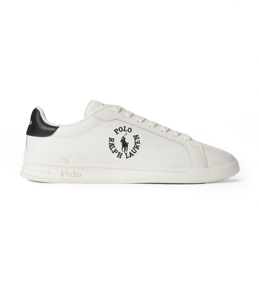 Tênis Ralph Lauren Heritage Court II de couro, branco