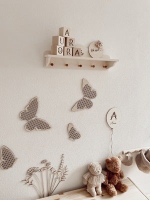 lis wycina Butterflies Veggdekorasjon