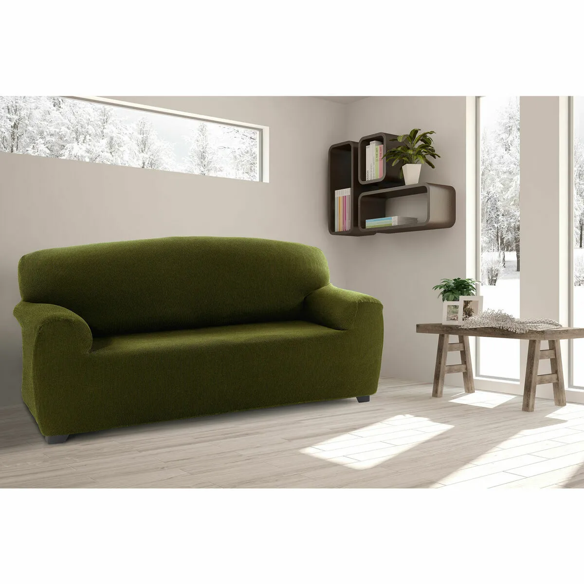 Sofakover Romeo 3 places Vert