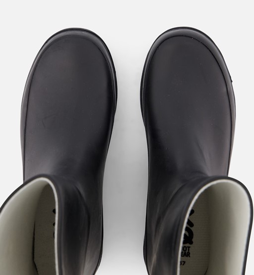 XQ Footwear Regenlaarzen zwart Rubber