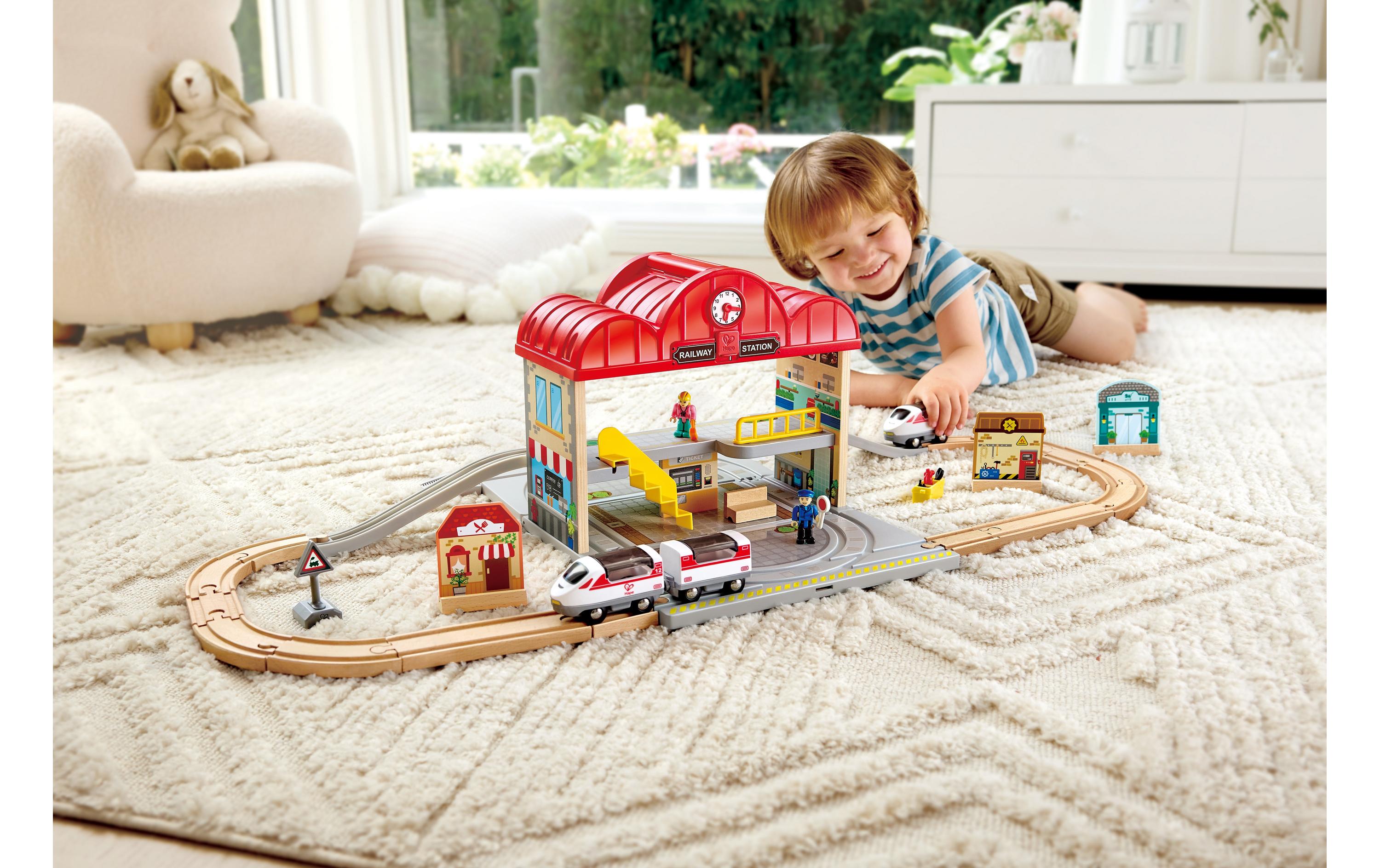 Tragbares Bahnhof-SetBahnhof-Set fördert kreatives Spiel