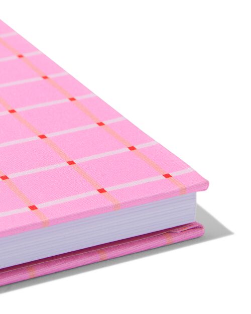 agenda de bureau 2025 A4 textile rose