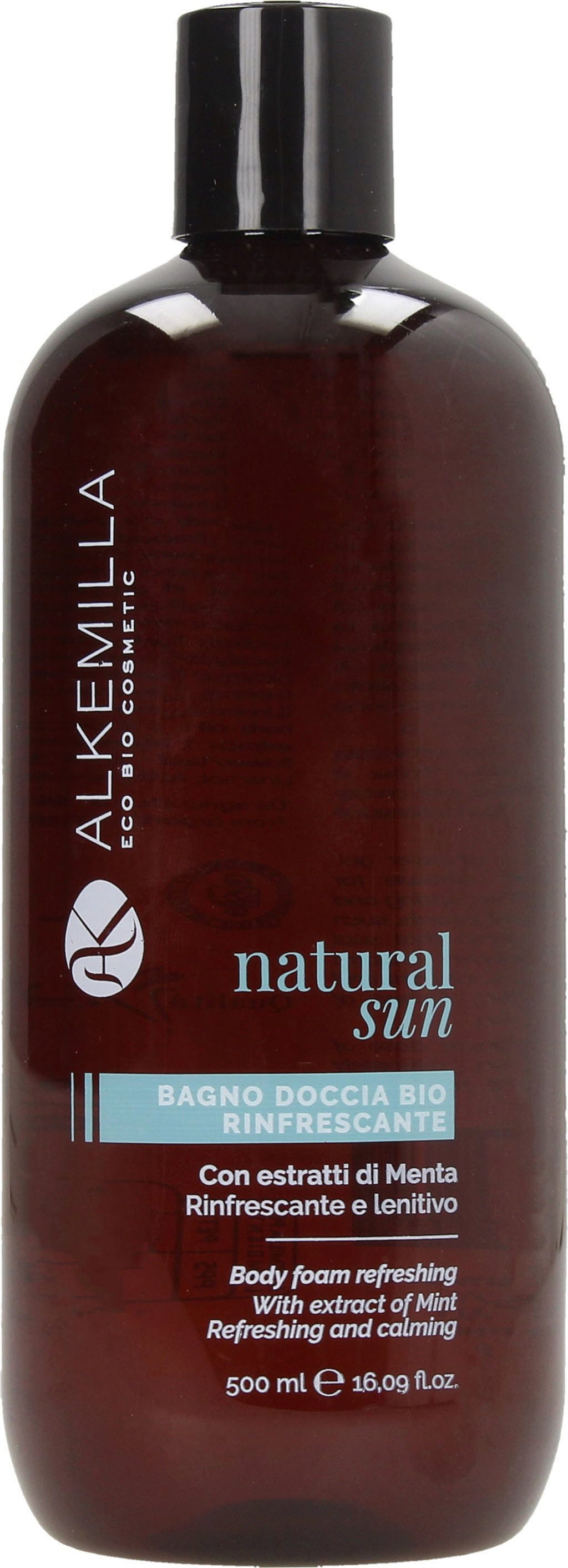 Alkemilla Eco Bio Cosmetic  Minze Erfrischendes Duschbad, 500 ml
