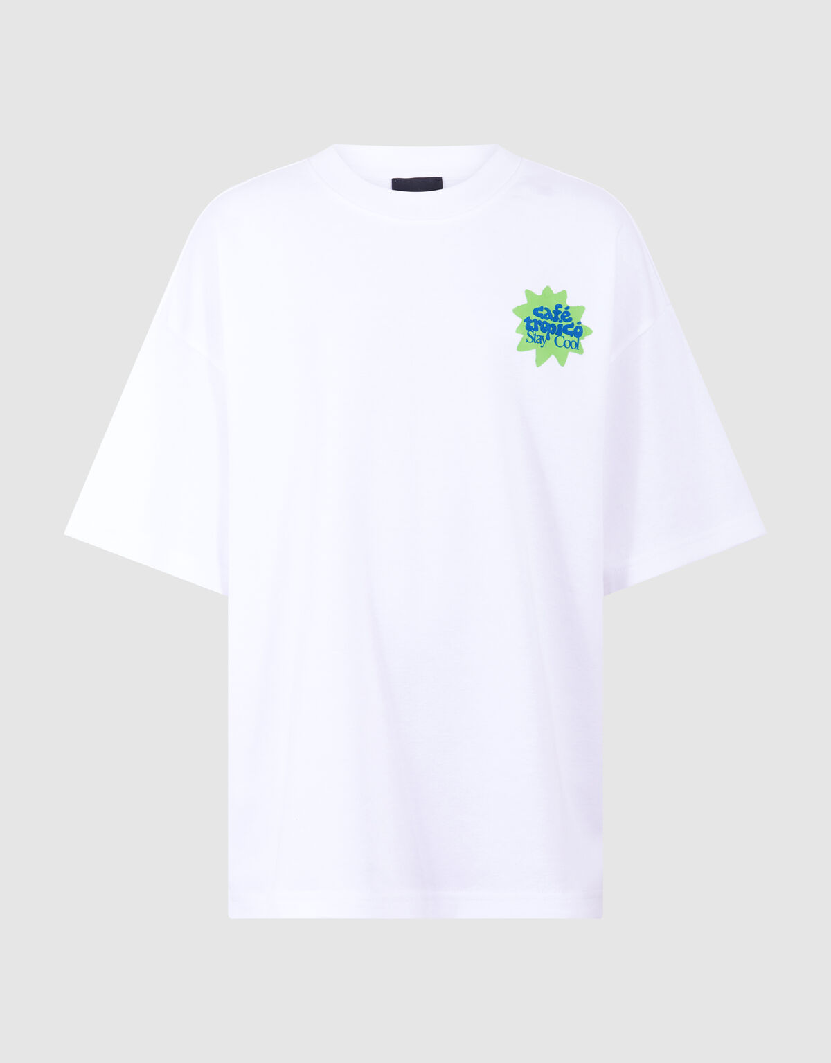 Stay Cool Artwork T-shirt Wit