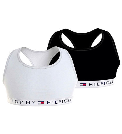 Tommy Hilfiger Toppe - 2-pak - Sort/Hvid