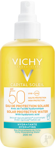 Vichy Capital Soleil Eau De Protection Solaire IP50 Hydratante Toutes Peaux Spray 200ml