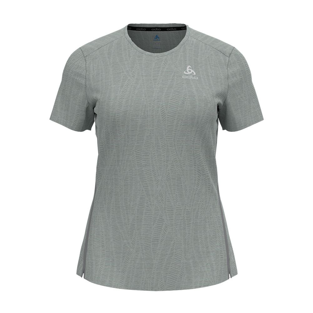Odlo ZEROWEIGHT ENGINEERED CHILL-TEC - Maillot Femme stone grey melange