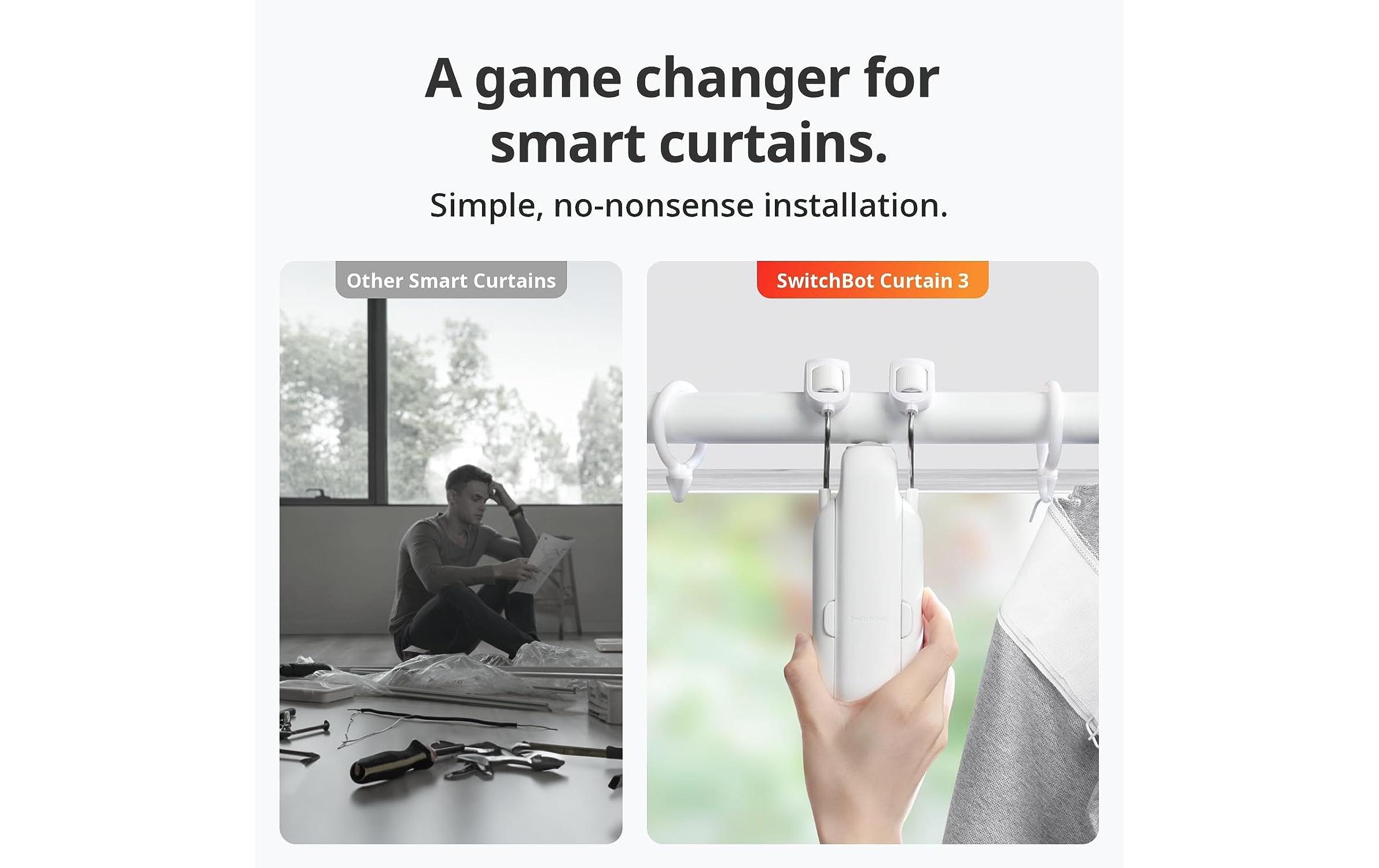 Curtain 3, Weiss<br>Vorhang Smart Elektromotor