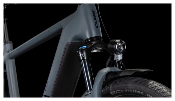 VTC Électrique Cube Kathmandu Hybrid One 800 Shimano Cues 10V 800 Wh 700 mm Gris Shadow 2025