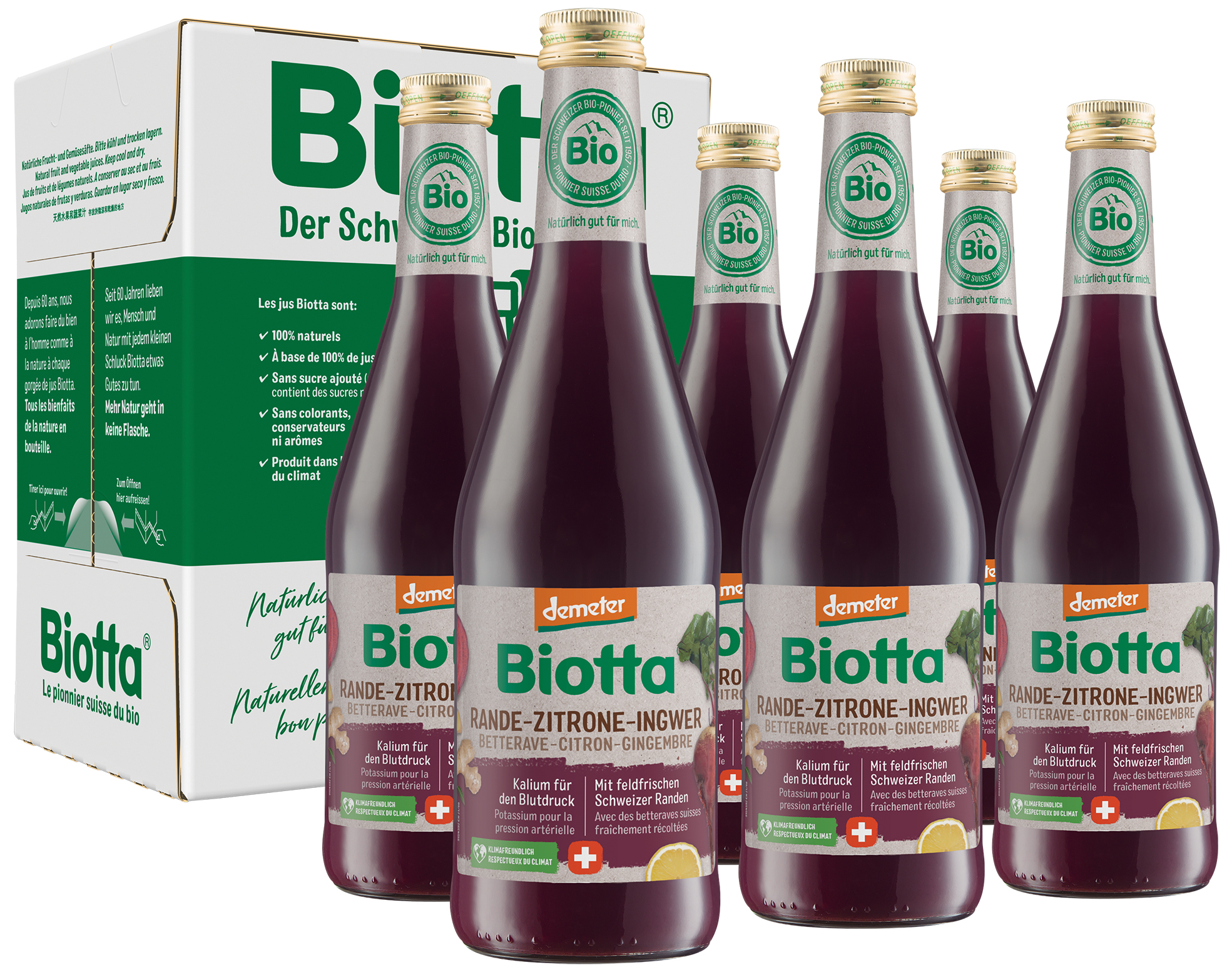 BIOTTA Rande Zitrone Ingwer Demeter Fl 5 dl