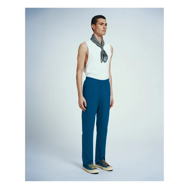 Homecore Pantalon Elastiqué Coton Bio | Bleu