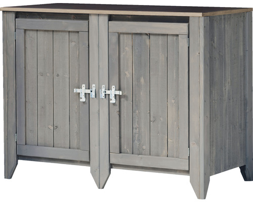 Tuinkast/buitenkeuken Konsta type 559 dressoir incl. 2 deuren 115 x 60 x 88 cm lichtgrijs