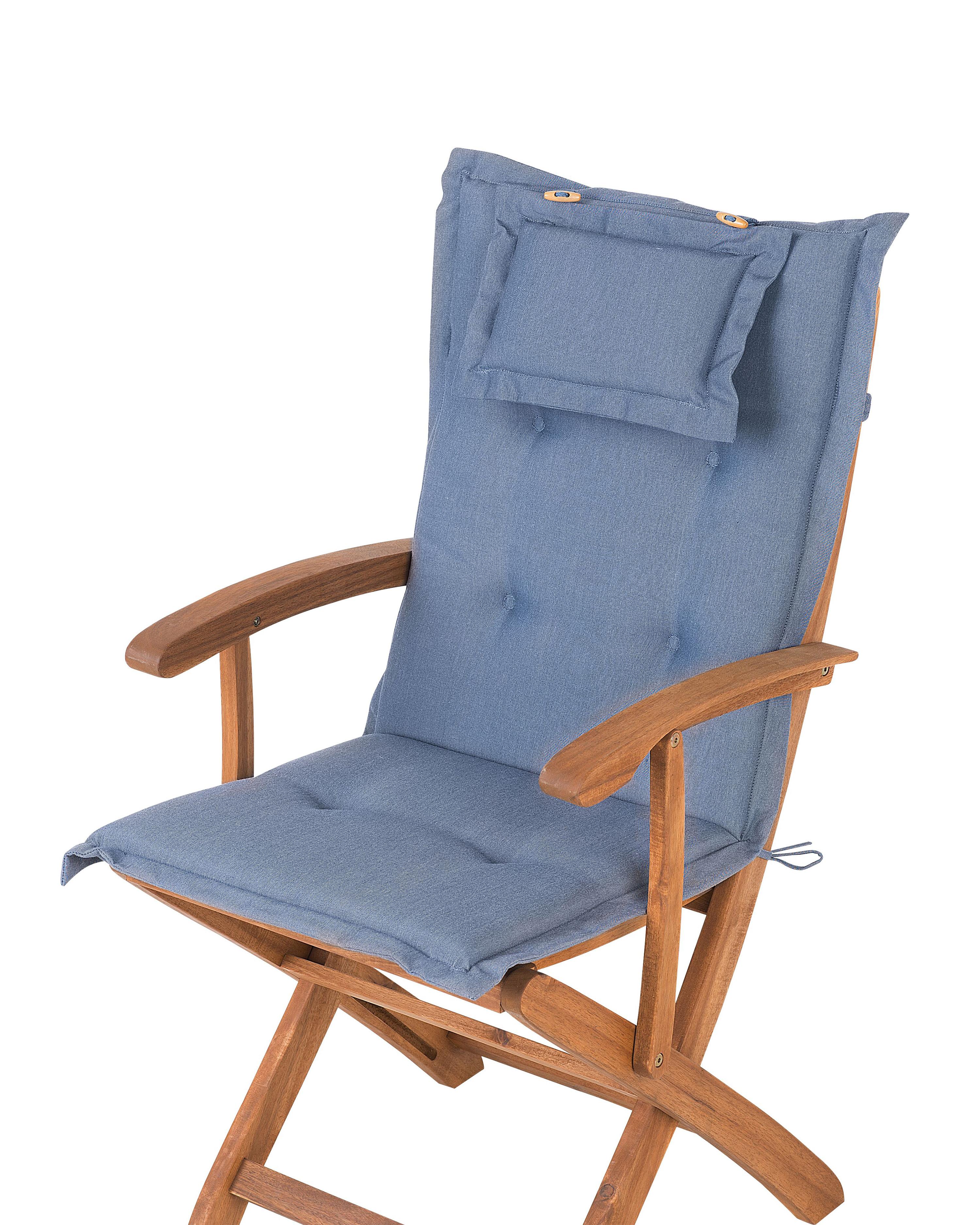 Tuinstoel MAUI Acaciahout Blauw