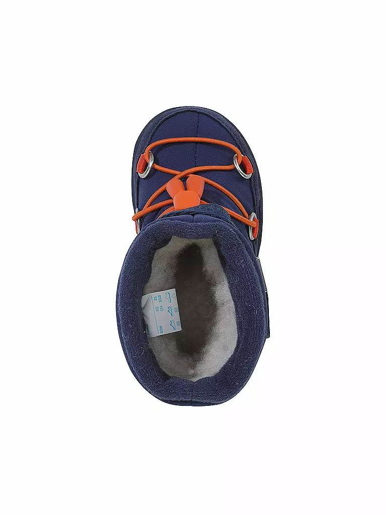 AFFENZAHN Kinder Barfußschuhe -  Stiefel SNOWY ELEFANT blau