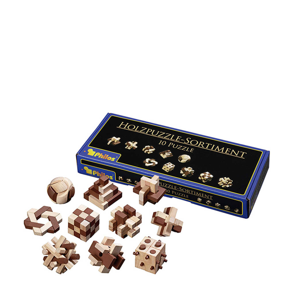 puzzel assortiment, 10 puzzels 325x120mm