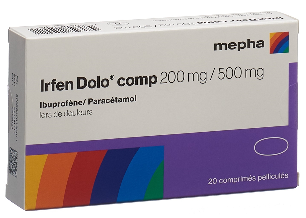 IRFEN comp Filmtabl 200 mg/500 mg Blist 20 Stk