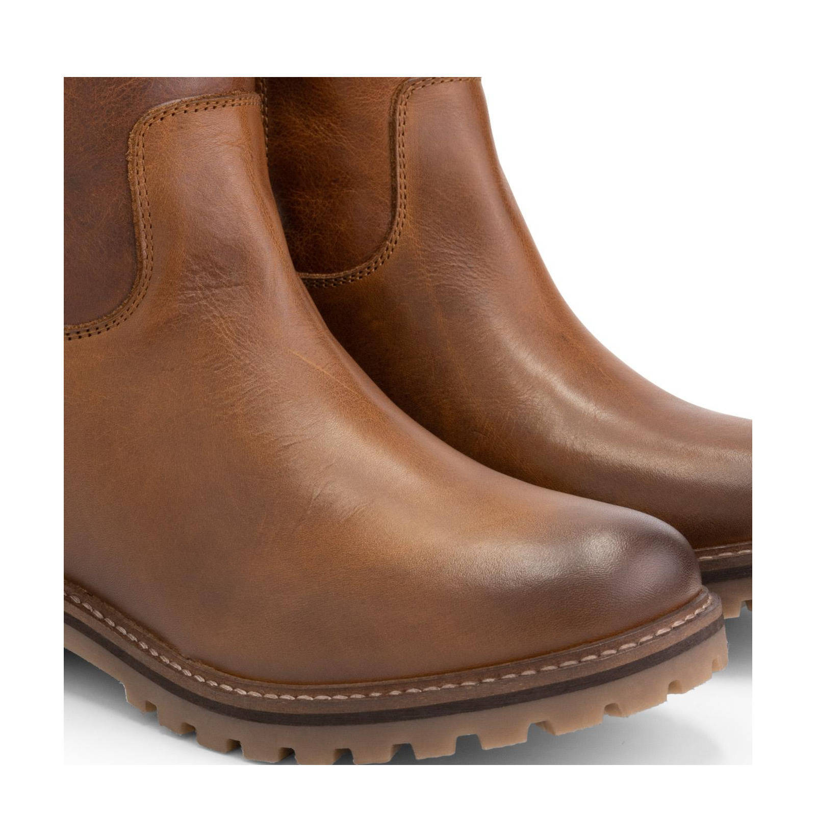 Travelin Varde Lady  leren laarzen cognac