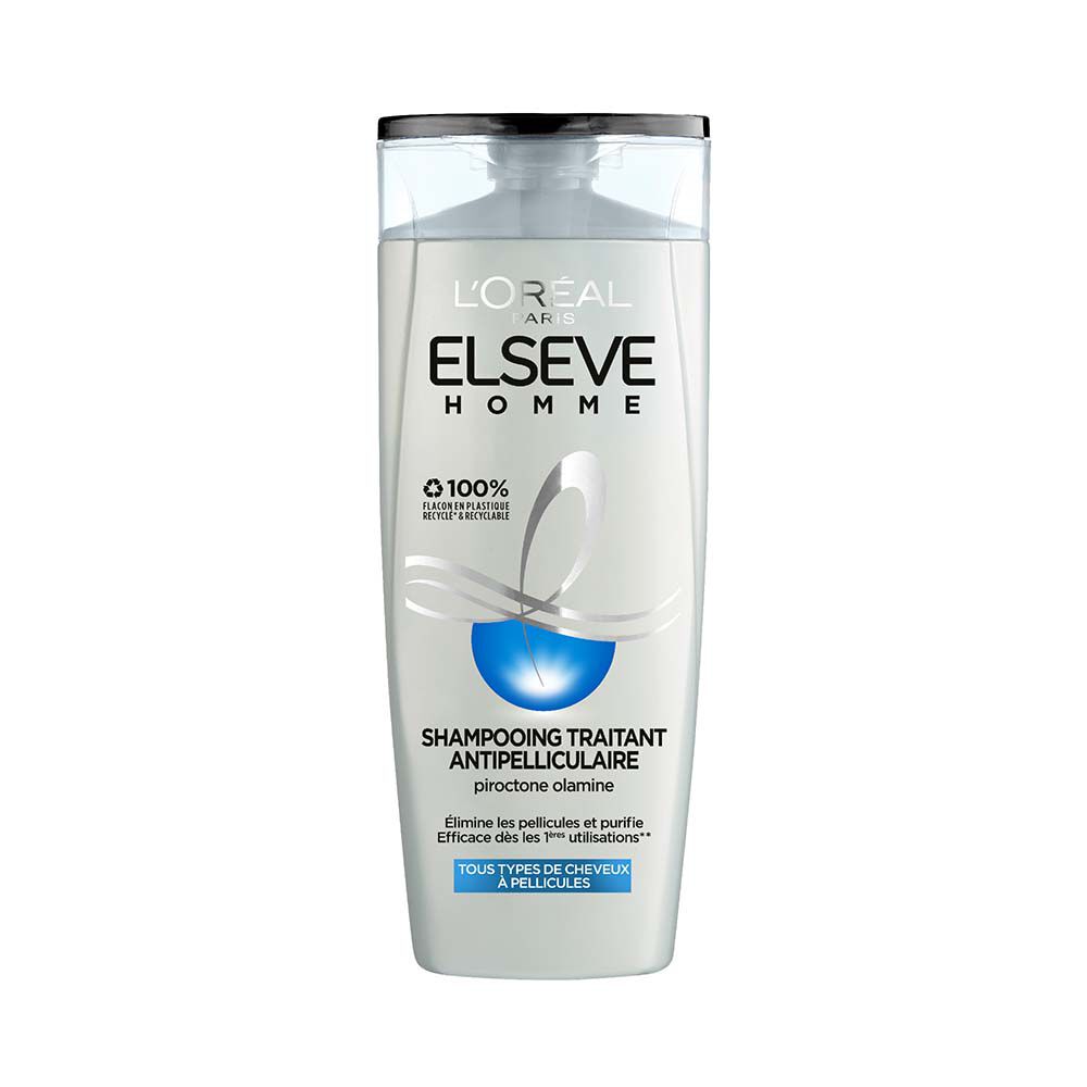 Elseve Homme Shampoing Traitant Antipelliculaire Purifiant