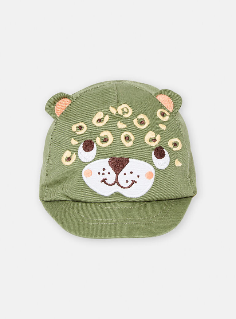 Casquette à motif tête d'ourson brodé pour bébé garçon