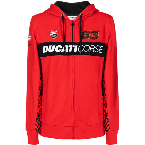 ducati - Sweat femme Bagnaia 63 Rouge