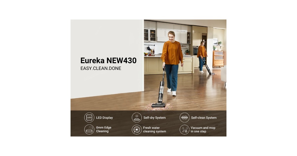 EurekaNEW430 nat- en droogzuiger