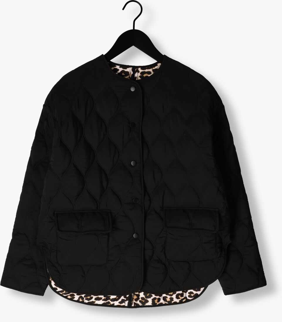 zwarte suncoo faux fur jas evan