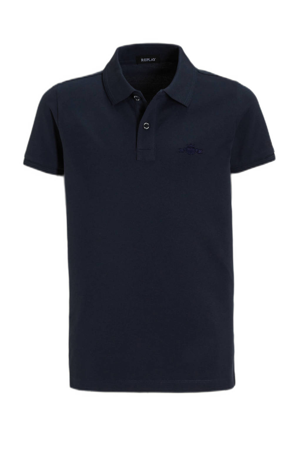 REPLAY polo donkerblauw