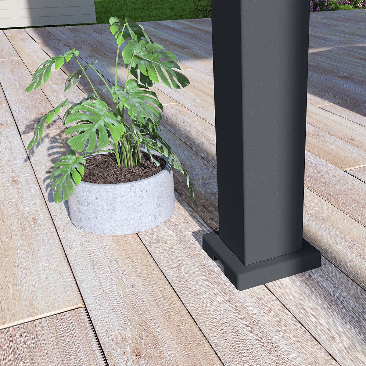 Novum ORION 300 x 300 cm terrasoverkapping - Anthracite