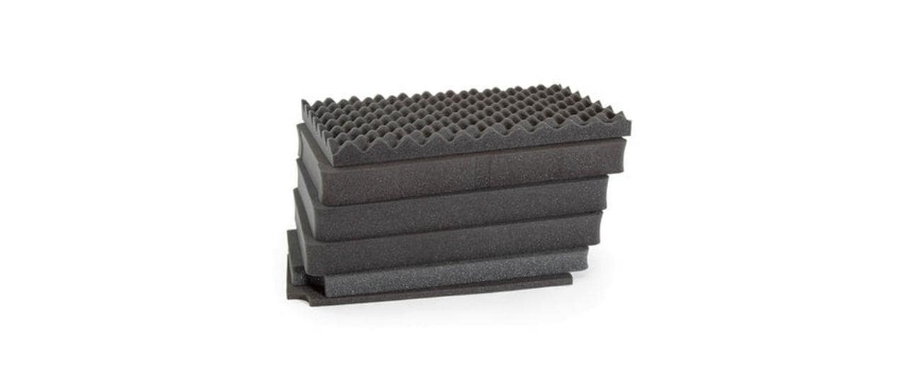 Schaumstoffeinsatz Set für Mod. 938<br>Würfelschaumeinlage für Kunststoffkoffer 938 zum Schutz wertvoller Ausrüstung und empfindlicher Geräte