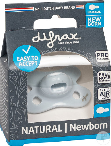 Difrax Sucette Natural Newborn Ice 1 Pièce