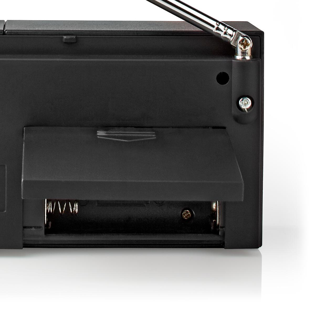Nedis rdfm1200bk fm-radio - zwart