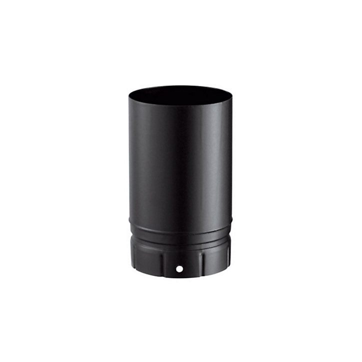 Tuyau de poêle à bois émaillé noir mat 250 mm ø 150 mm Poujoulat