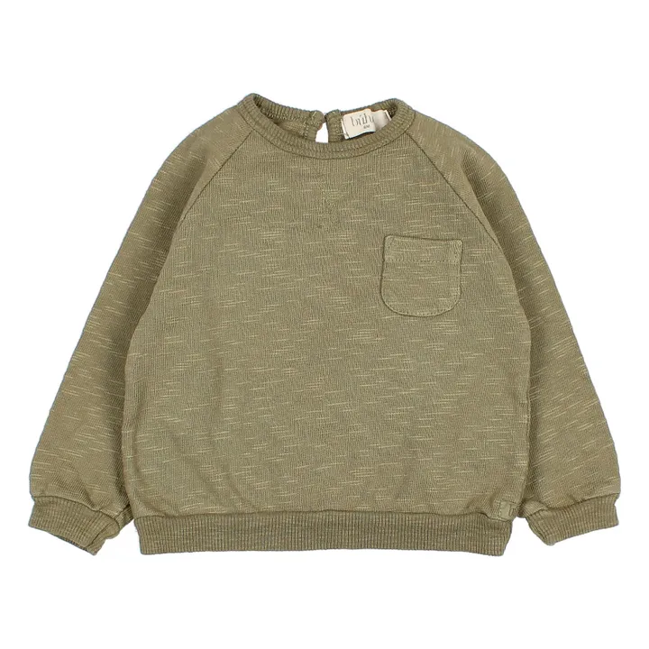 Búho Sweat Poche Jersey | Vert kaki