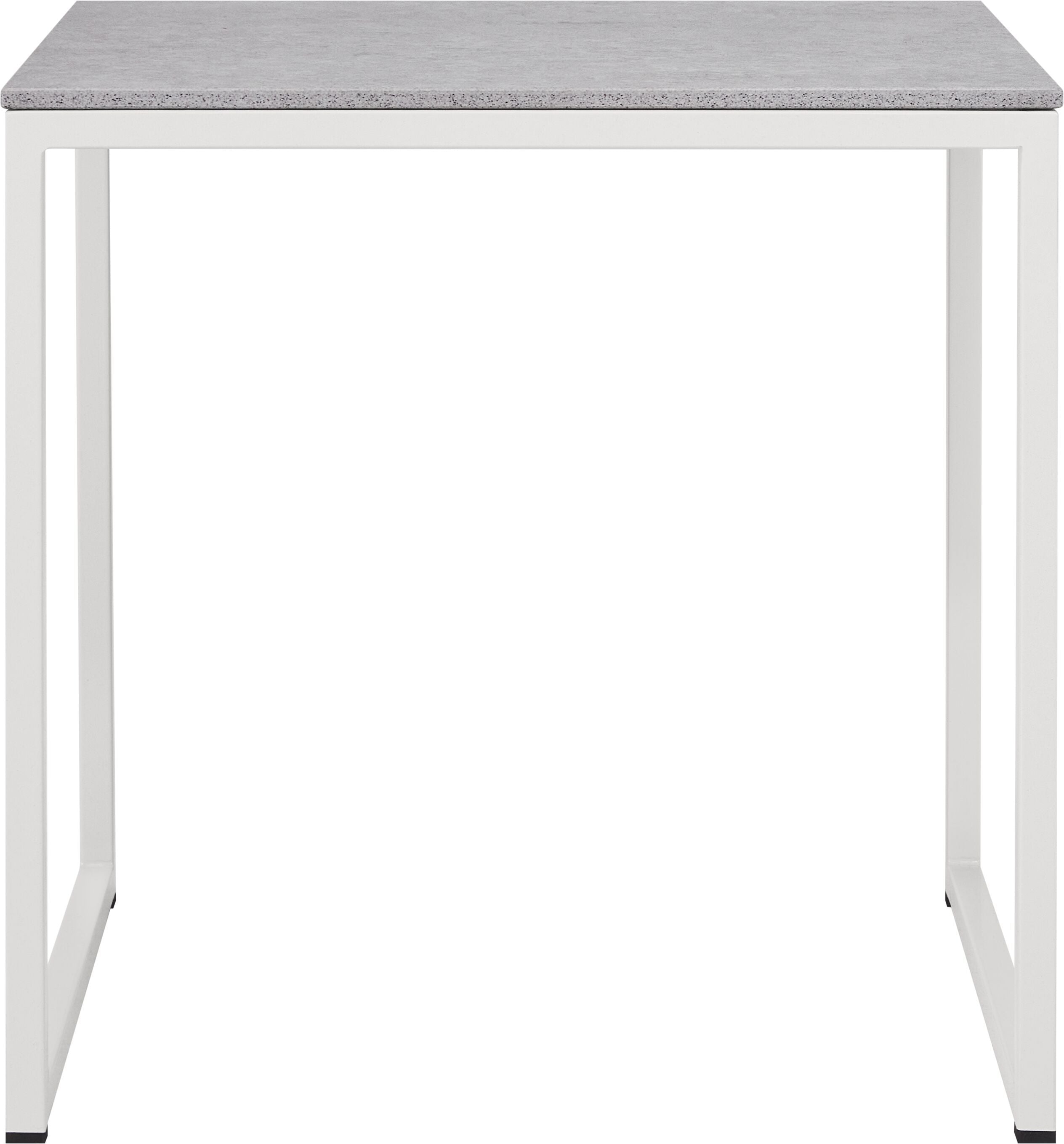 AVEA Beistelltisch - Kreta / grau / B: 40.0 cm x T: 40.0 cm x H: 40.8 cm