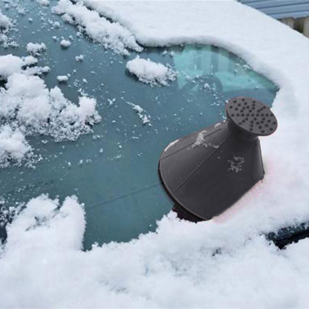 Magischer Eisschaber Scheiben Eiskratzer Schneeräumer in Trichterform - Schwarz