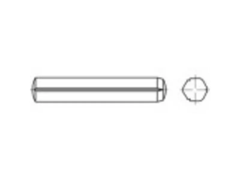 TOOLCRAFT 136209 Zylindersøm (Ø x L) 2.5 mm x 12 mm Stål 250 stk