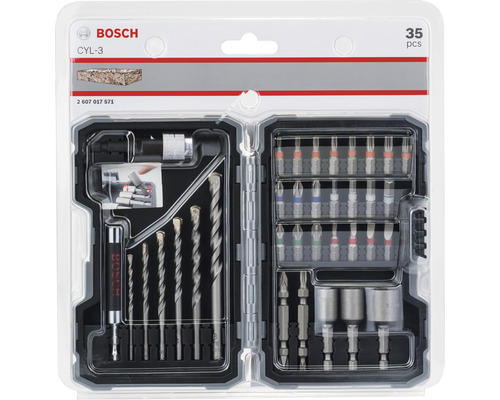 Bosch betonboor- en schroefset, 35-delig.
