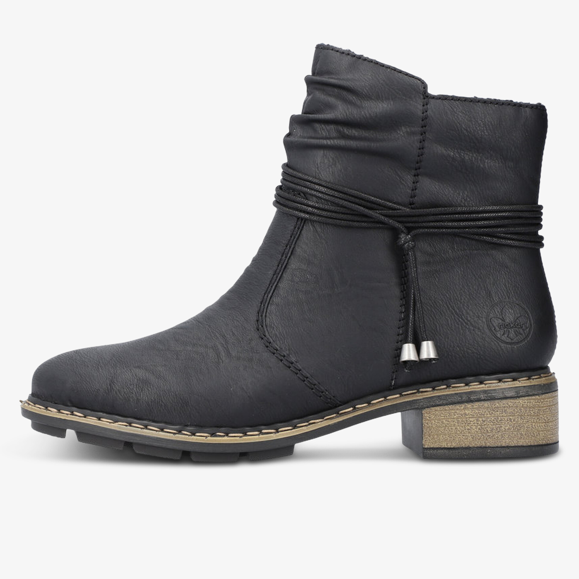 rieker Damen Klassische Stiefeletten schwarz