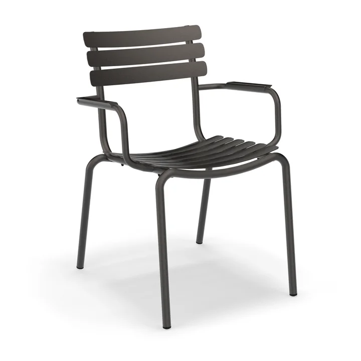 HOUE - ALUA Outdoor Dining Armlehnstuhl, schwarz