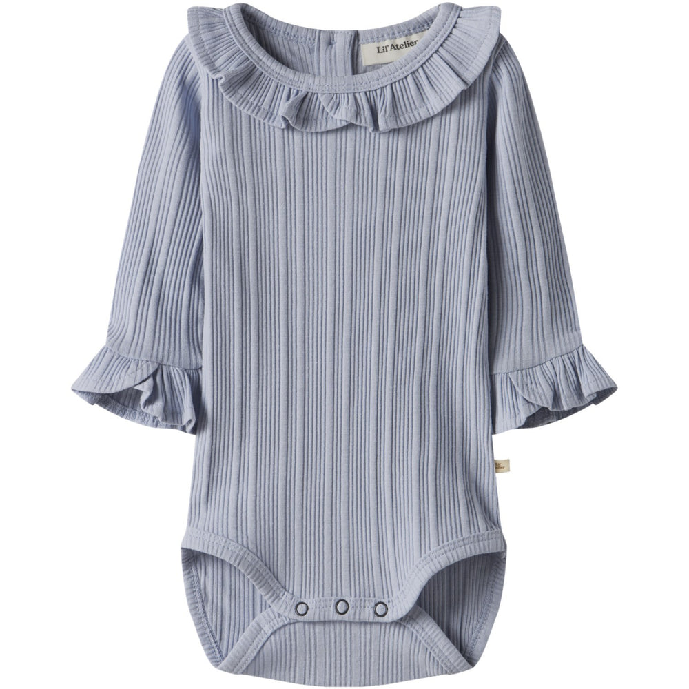 Køb Lil'Atelier Zen Blue Nbftansy Ls Slim Body Lil